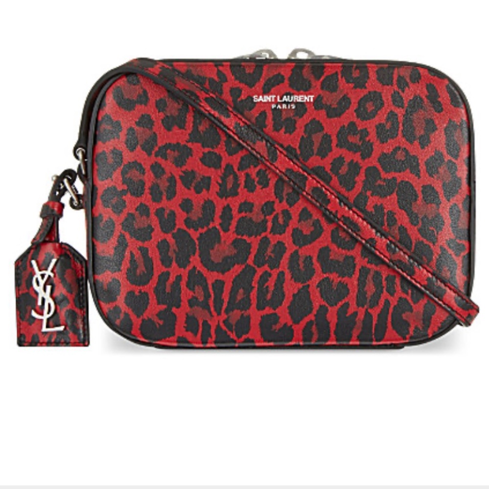 Saint Laurent mini leopard crossbody bag